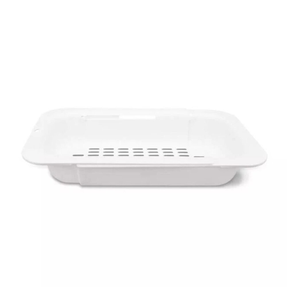10 x Bullseye's Playground Expandable Sink Colander Translucent, White